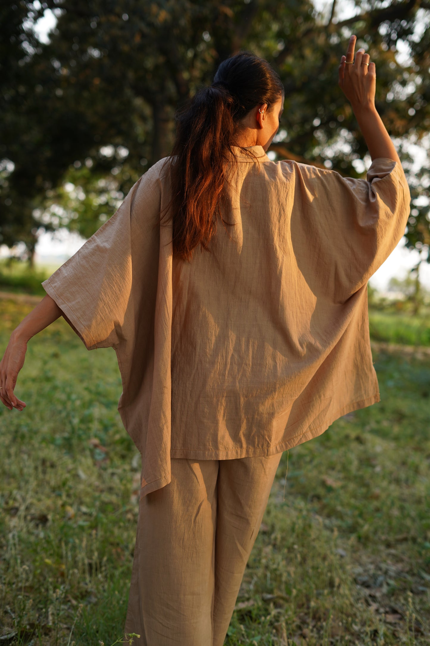 Desert Sand Handwoven Co-ord Set