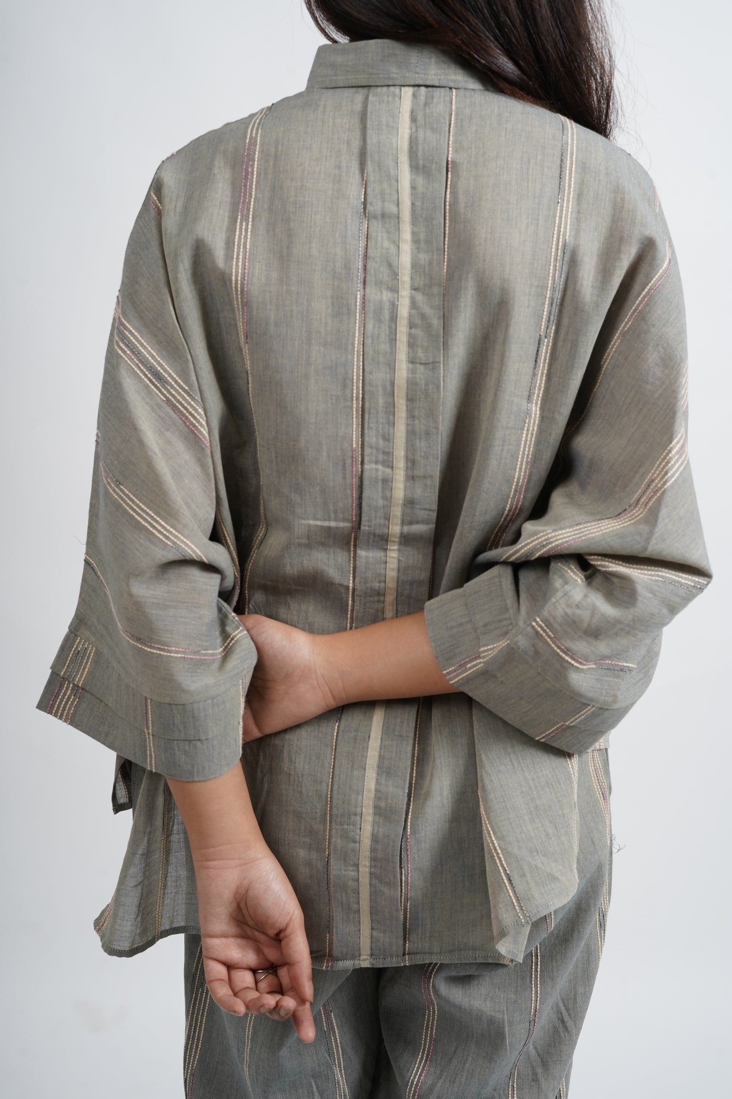 Sage Loose Muslin Cotton Shirt