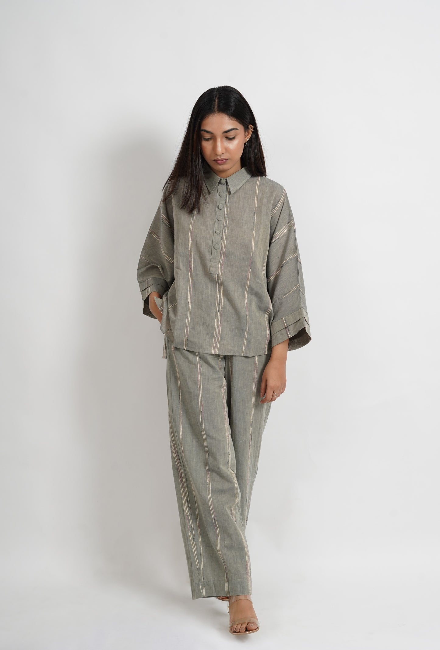Sage Loose Fit Cotton Co-ord set
