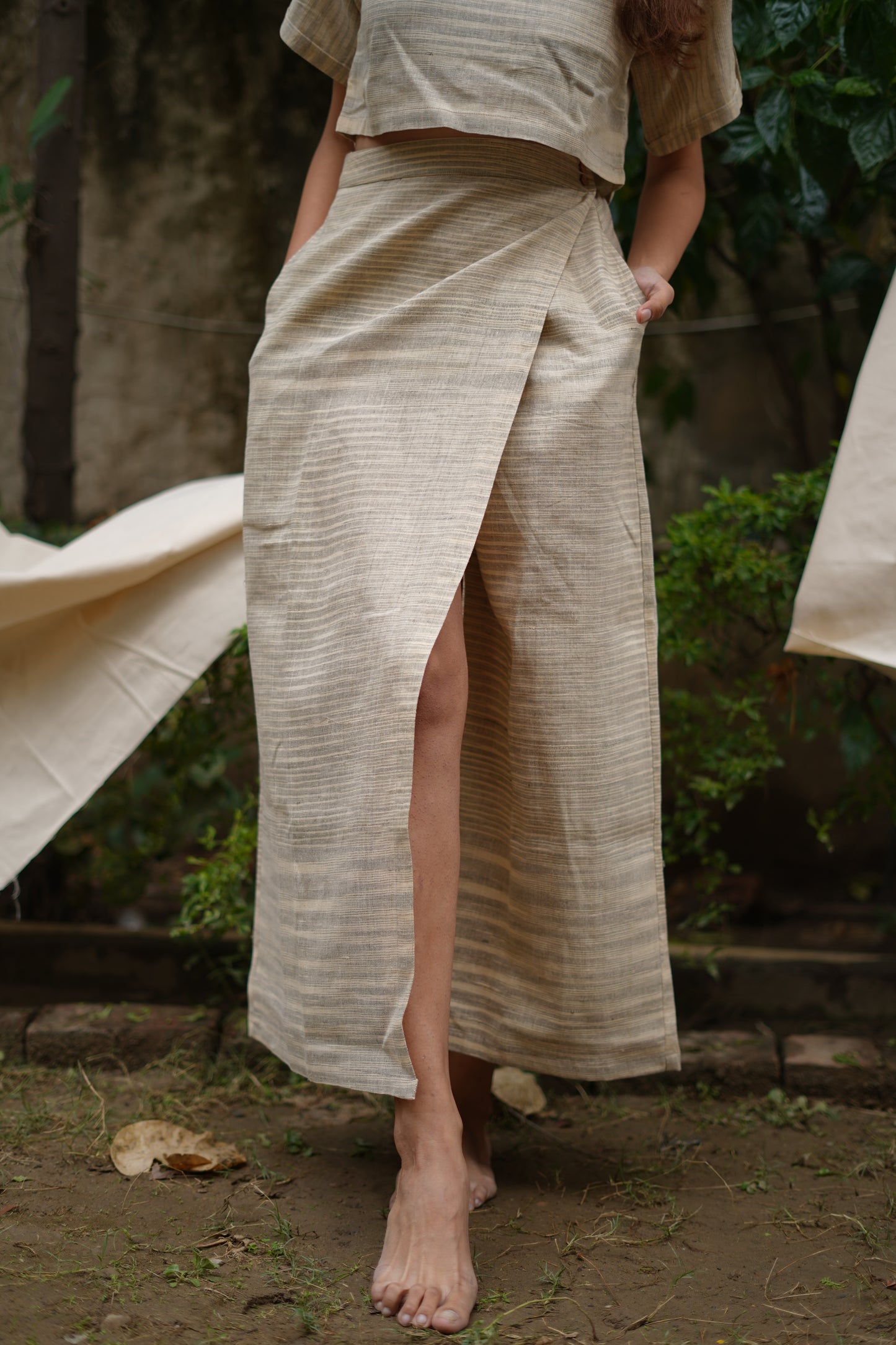 Earthy Handwoven Co-ord Set