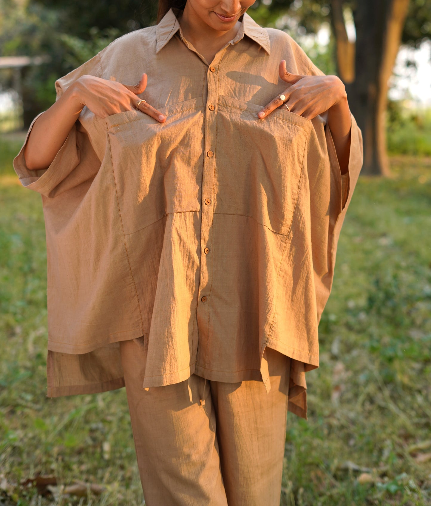 Desert Sand Handwoven Co-ord Set