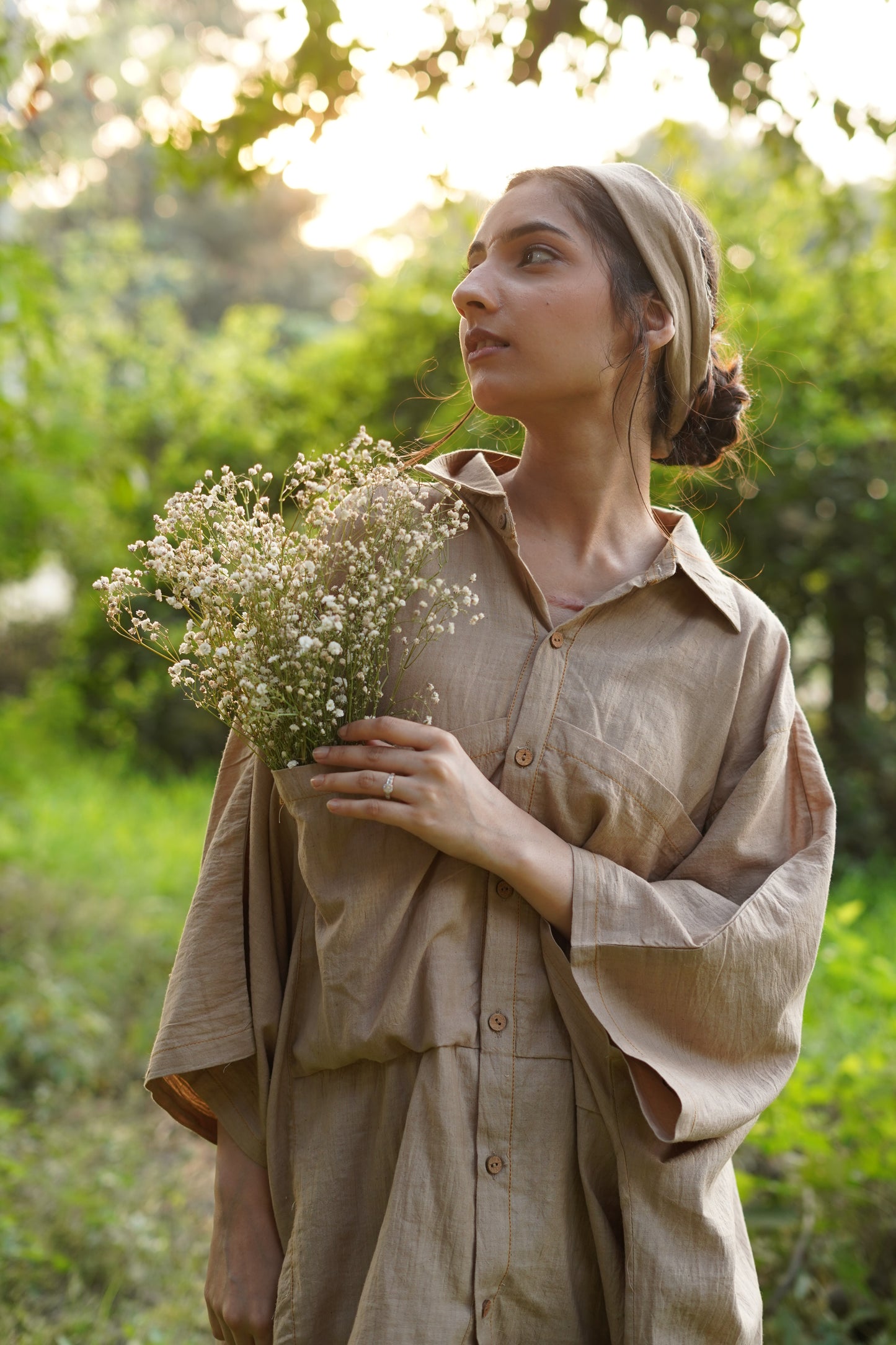 Desert Sand Handwoven shirt - Free Size