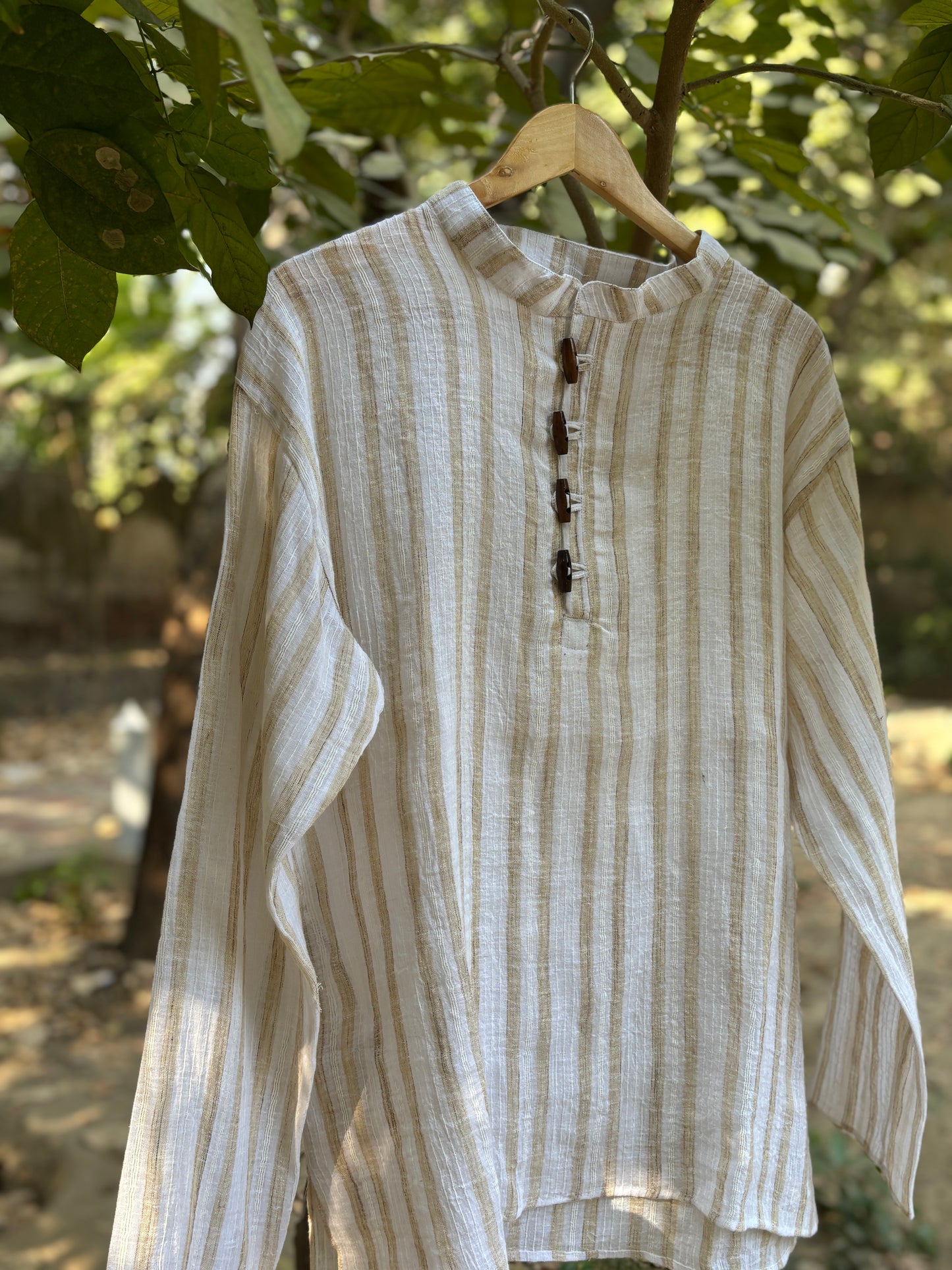 Sundrop Striped Short Kurta