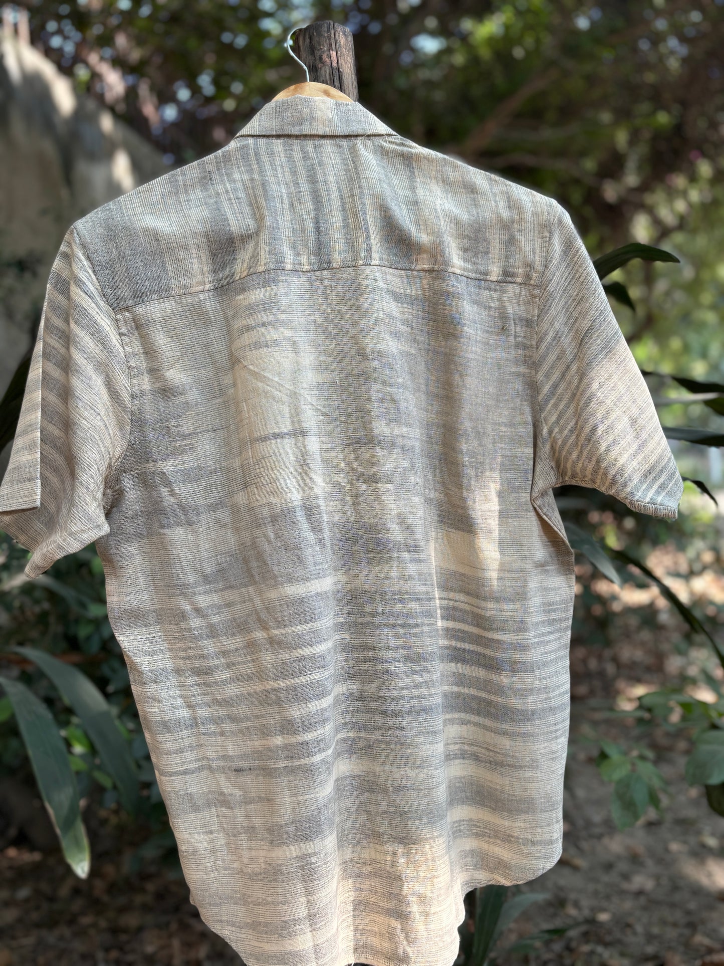 Tilted Pocket Handwoven Cotton Shirt