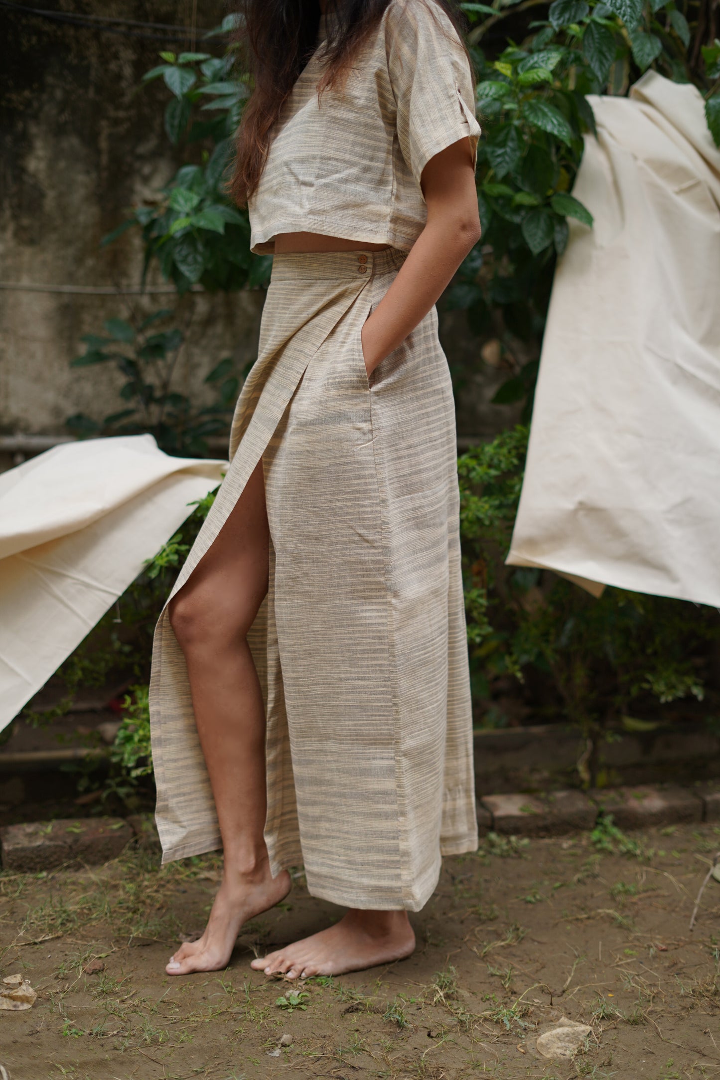 Earthy Handwoven Co-ord Set