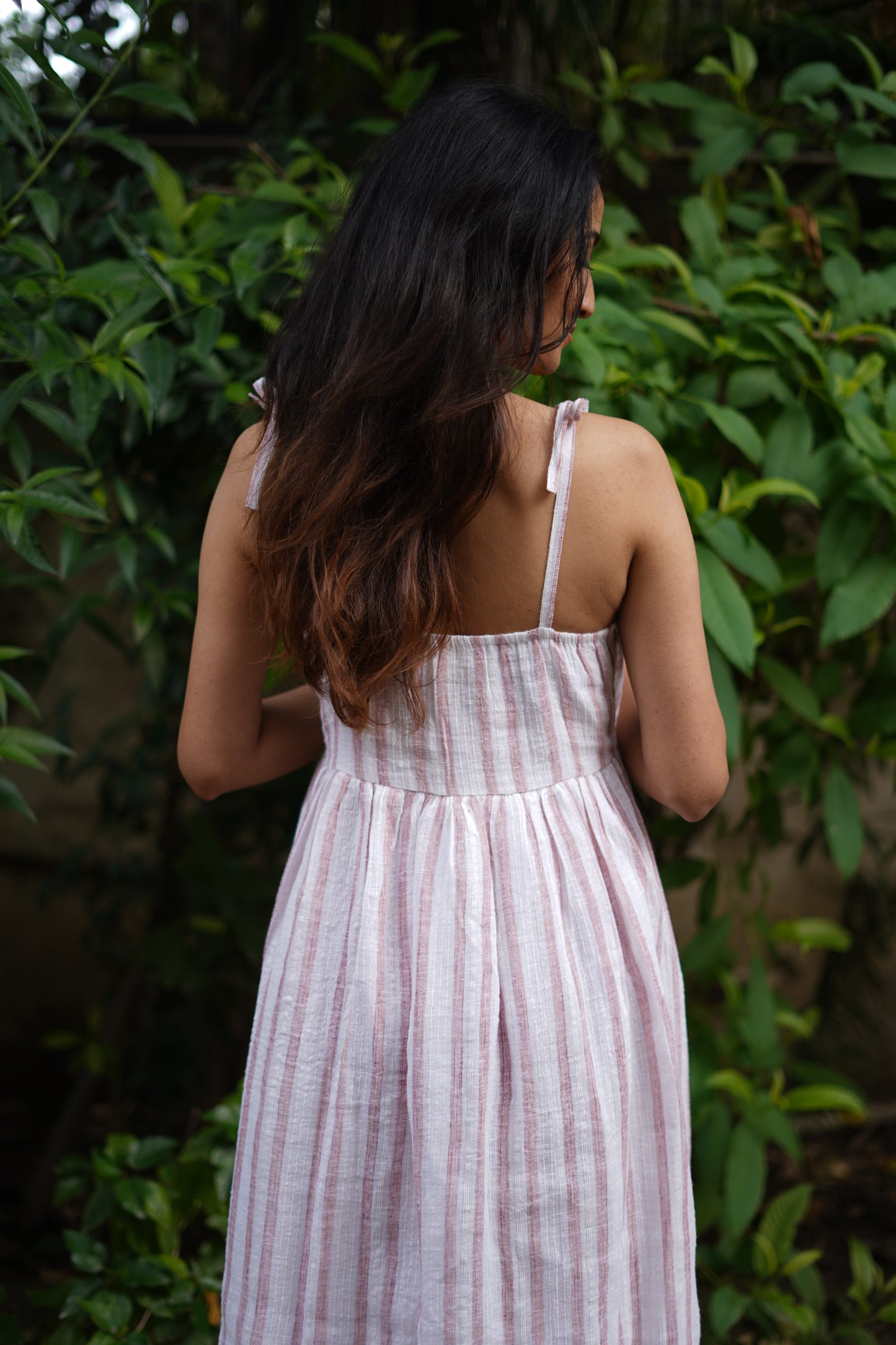 Striped Handwoven Cotton Maxi Dress