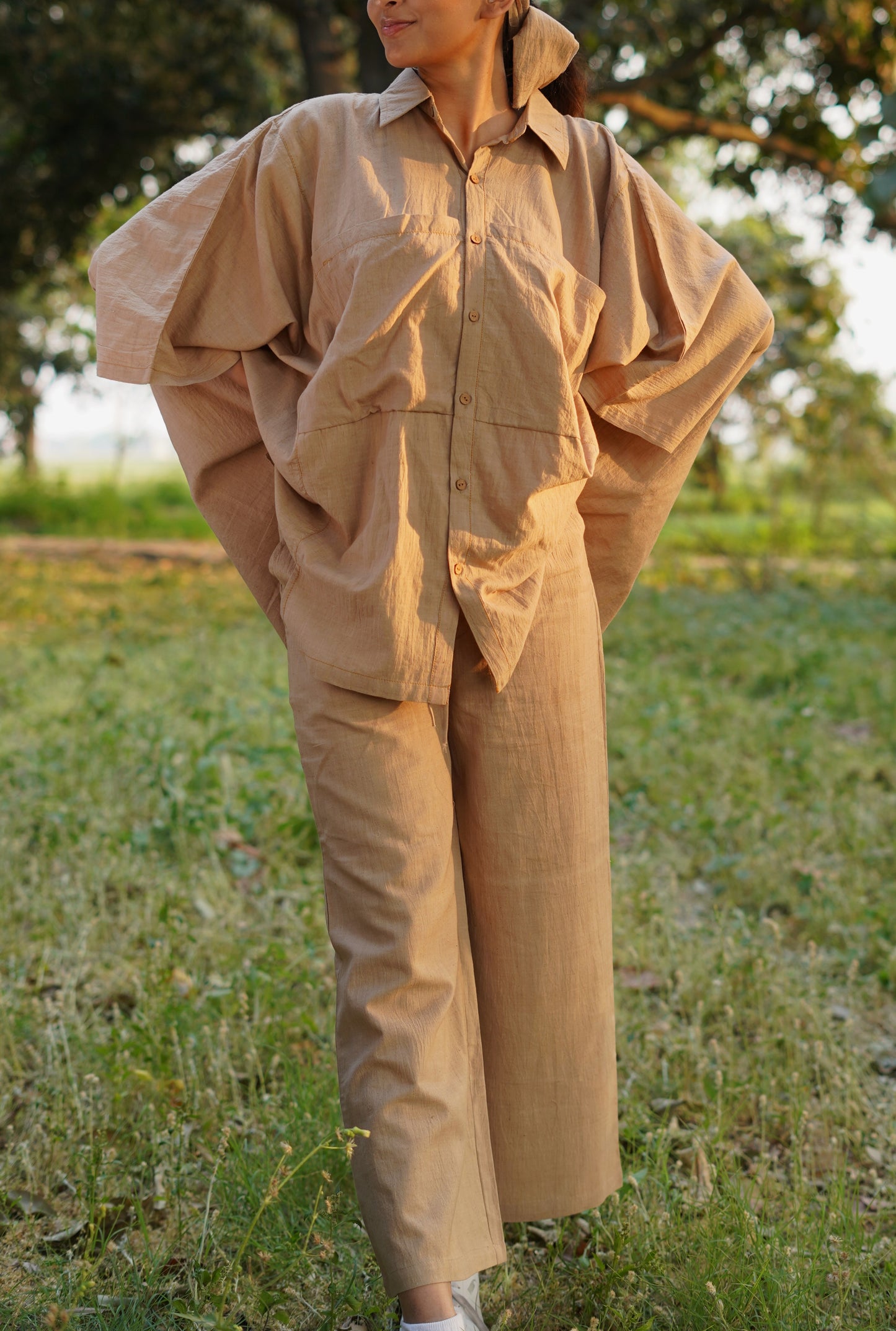 Desert Sand Handwoven Co-ord Set