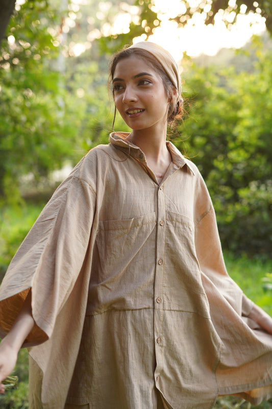 Desert Sand Handwoven shirt - Free Size
