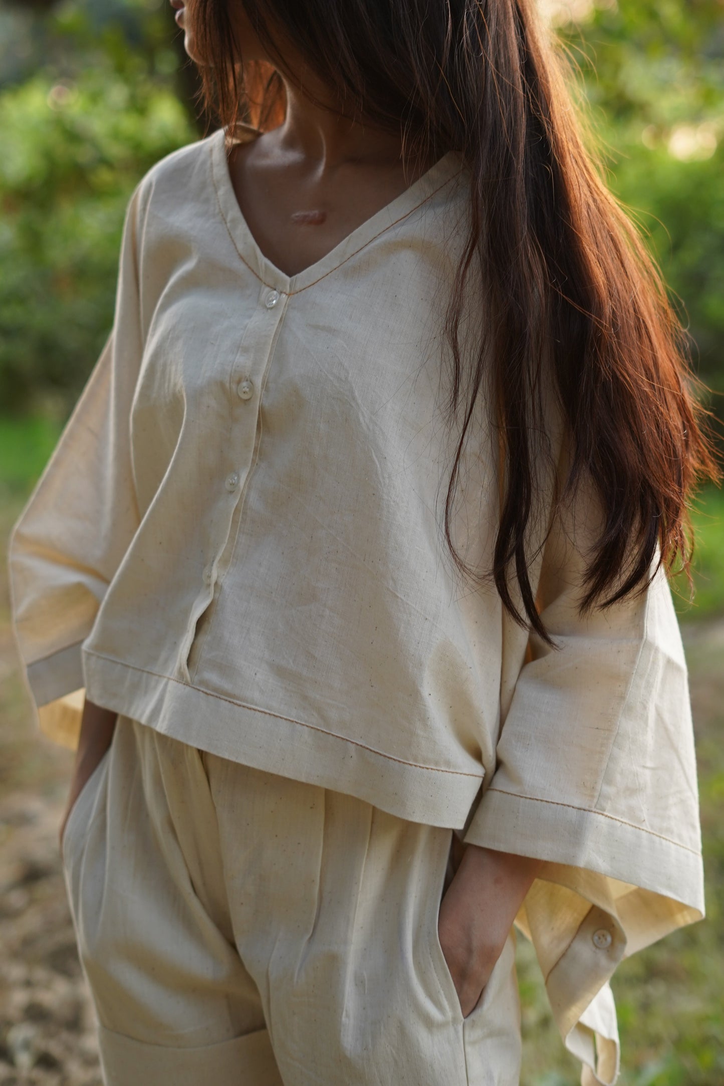 Handwoven & Handspun Cotton Shorts