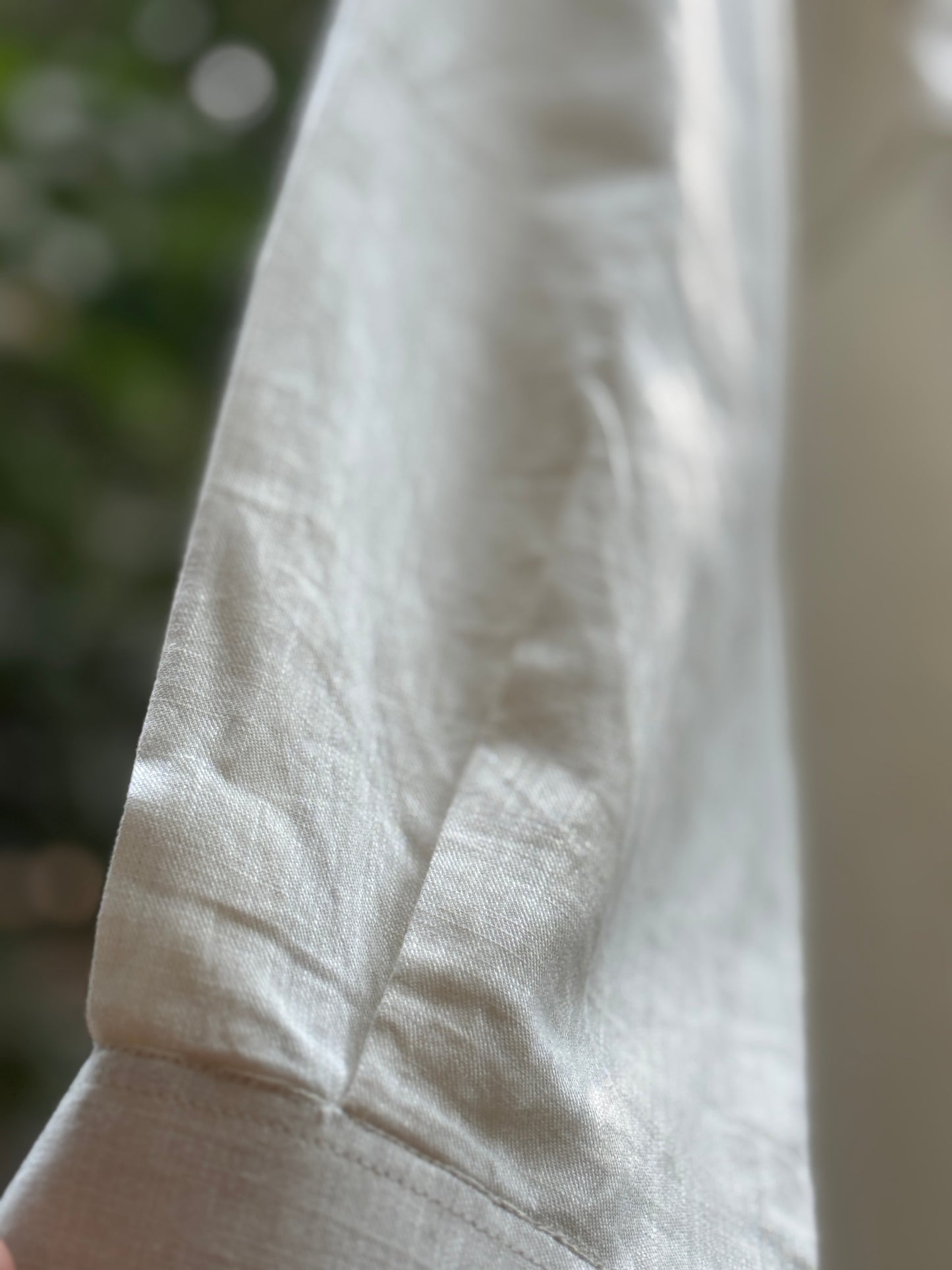 Off White Full sleeves Cotton Shirt